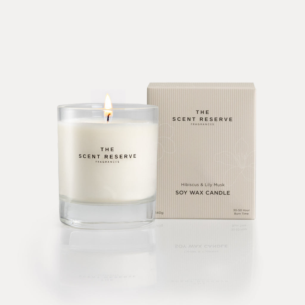 Hibiscus & Lily Musk Soy Wax Candle