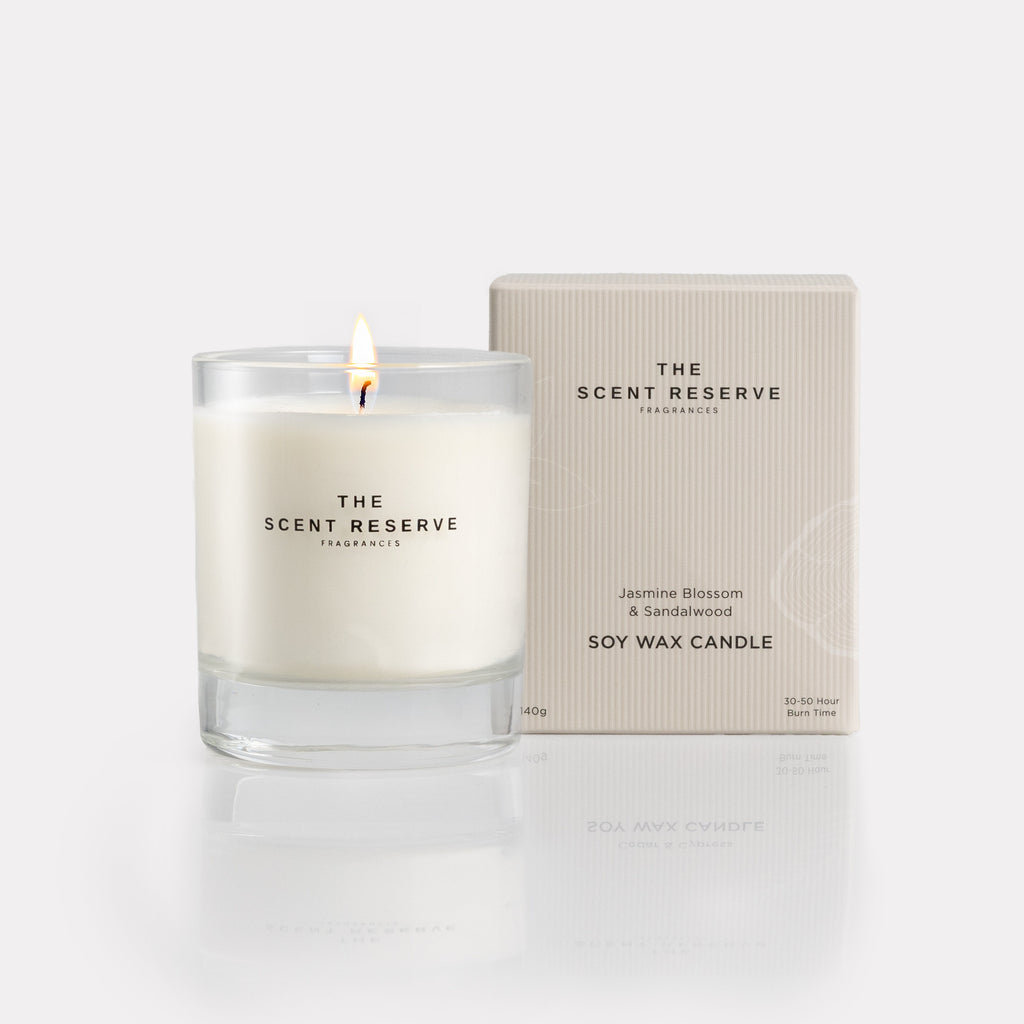 Jasmine Blossom & Sandalwood Soy Wax Candle