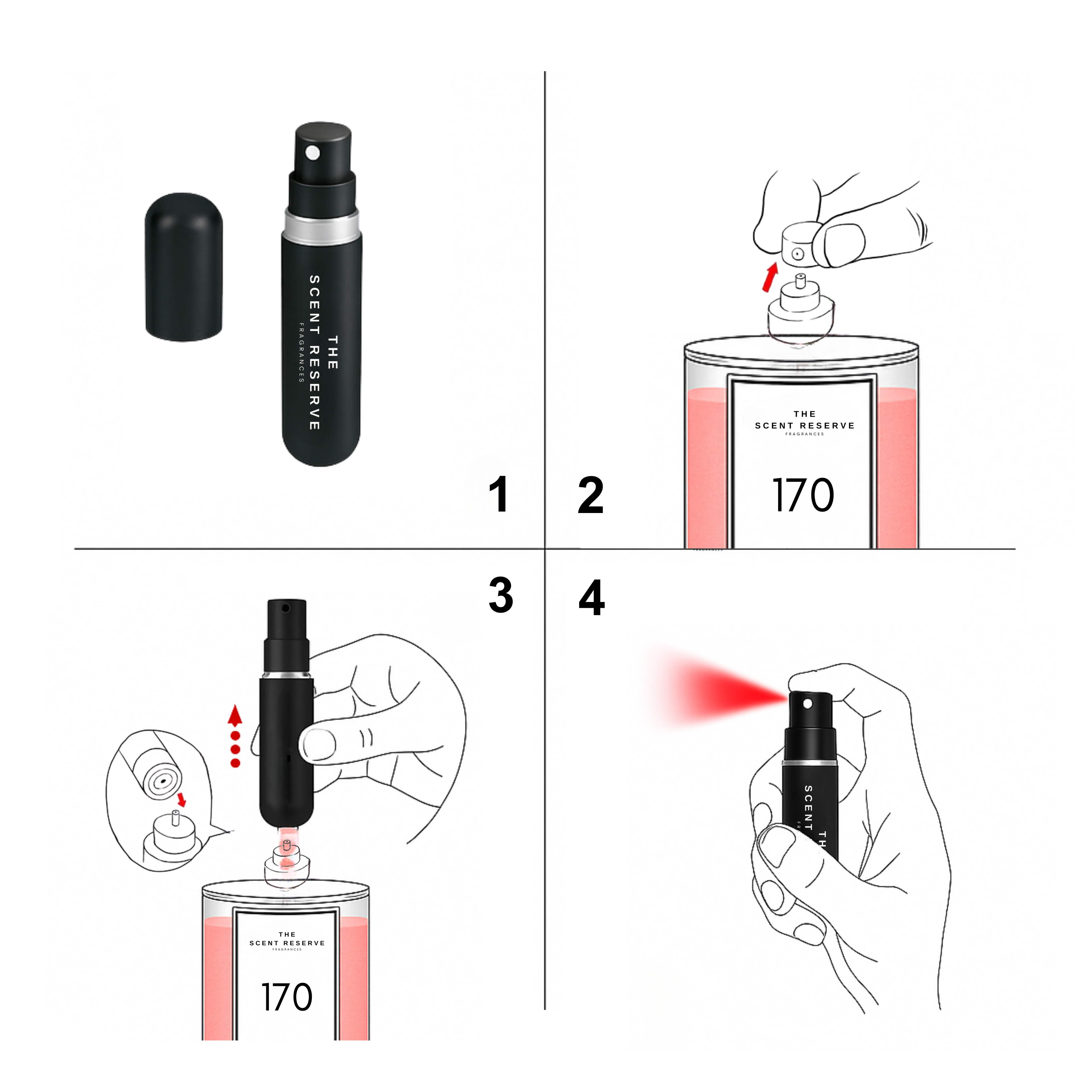 Refillable Travel Spray Atomiser